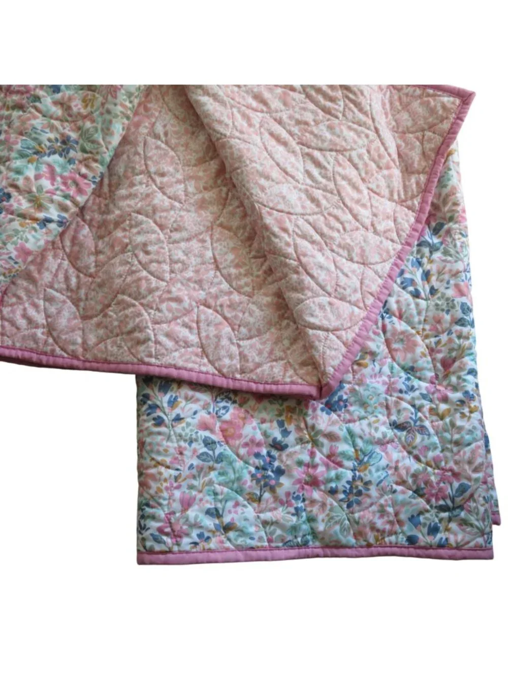 Laura Ashley Floral Reversible Quilt 96